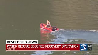 Water Rescue Becomes Recovery Operation In Sherman