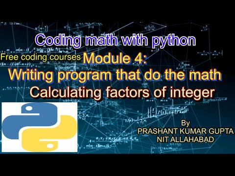 Calculating factors of integer in python