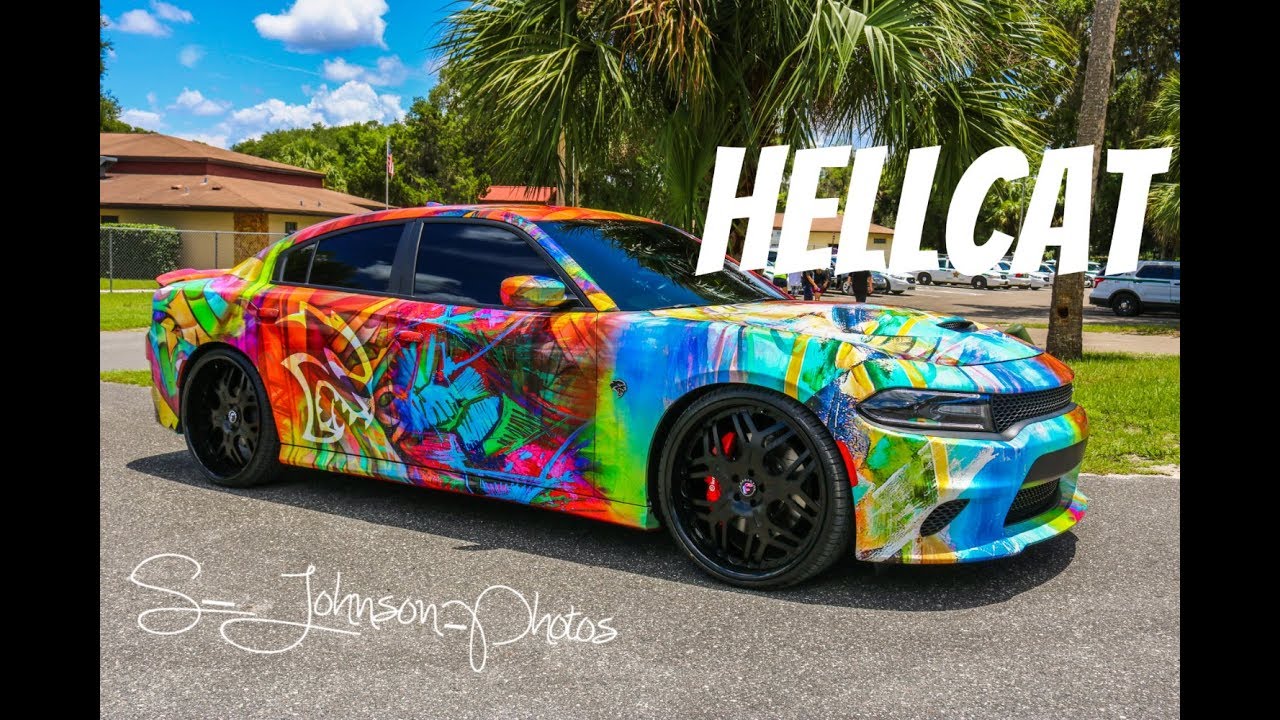 Wrapped HELLCAT on Wheels with Floater Caps in HD (must see) YouTube