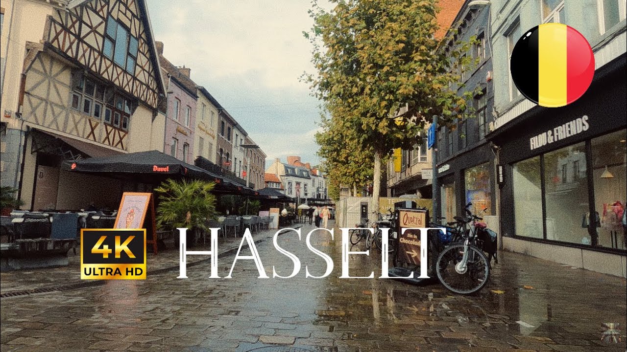 HASSELT, Belgium in 4K: A Relaxed Urban Bike Tour Walking tour