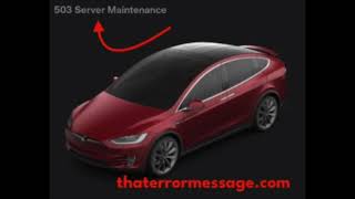 Career Overview Server maintenance message 503 - Tesla App