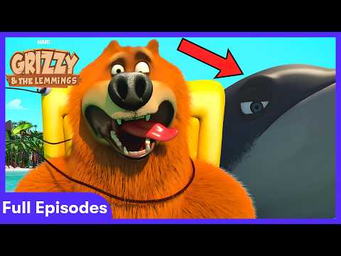 Grizzy's New Pet Whale! 🐳🌊🐚🐻| Grizzy & The Lemmings FULL EPISODES | WildBrain Kids