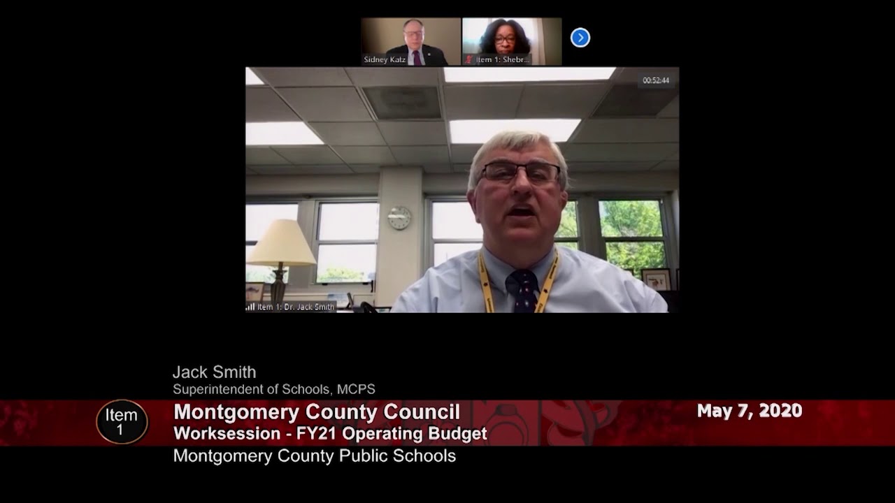 Dr. Jack Smith's remarks regarding the MCPS budget - YouTube