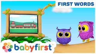 New Show - Hoot, Scoot & What | Learn Vocabulary | Vehicles & Animals for Babies | BabyFirst TV