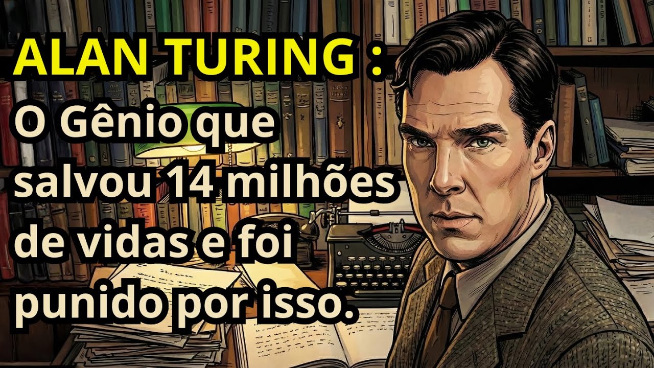 Alan Turing: O Gênio que salvou 14 milhões de vidas e foi punido por isso. 