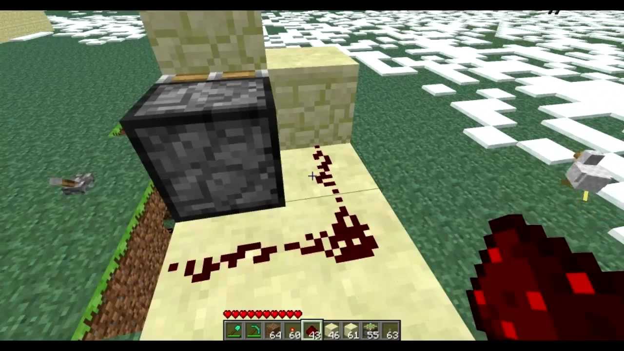 #Minecraft Simple 3 x 3 Hidden Piston door Set-up + TUTORIAL - YouTube