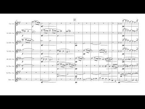 ハイドンの名によるメヌエット(サキソフォン八重奏) (スコア・パート譜) - ラヴェル