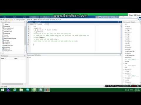 Video MATLAB-TÌM GIÁ TRỊ LỚN NHẤT CỦA MATRIX&CHỈ RA Ở VỊ TRÍ... - youtube