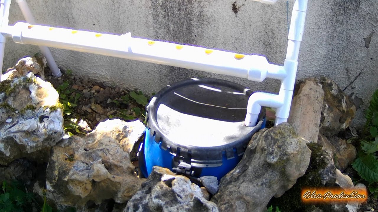 #1-Hydroponie- Présentation du système en tuyaux .