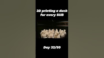 Day 32 of 3D printing a duck for every subscriber! #rubberduck #3dprinting