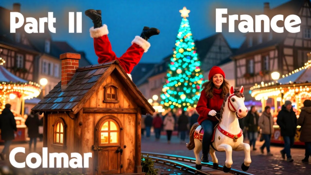 🇫🇷Colmar by Night: The Most Peaceful and Magical Walk in France!! ..Christmas..2025【4K】 Part II