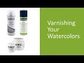 Cheap Joe's 2 Minute Art Tip -  Varnishing Your Watercolors