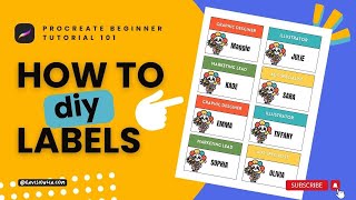 How To DIY Labels In Procreate | Tutorials For Beginners