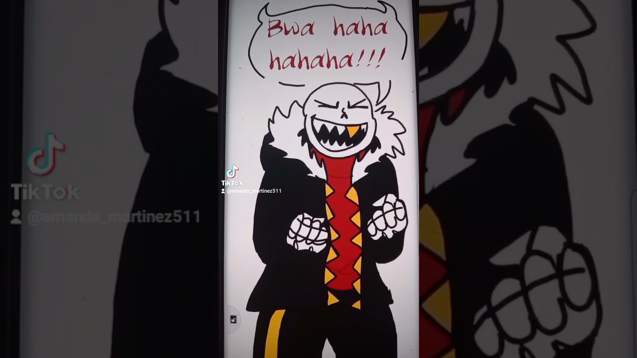 Pap is sensitive about his villain laugh #underfell #undertale #funny #prozd #fellsans #undertaleau