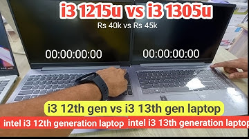 Core i3 1215u vs core i3 1305u | i3 12th gen vs i3 13th gen laptop |  i3 12th gen vs i3 13th gen