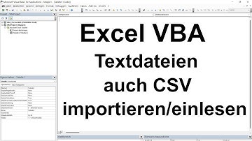 Excel VBA Lektion 50: Textdateien, auch CSV, importieren bzw. einlesen