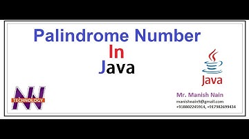 #11 Java Tutorial For Beginners | Palindrome in Java | Manish Nain