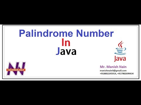 #11 Java Tutorial For Beginners | Palindrome in Java | Manish Nain