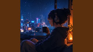 Neon Street After Rain