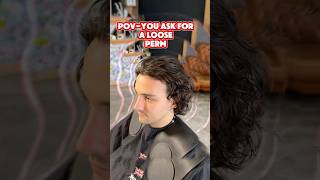 Loose Perm Men’s Hair - Middle Part Flow Haircut #perm #curls #flow