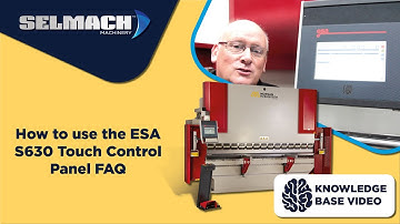 How to use the ESA S630 Touch Control Panel FAQ
