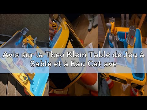 Avis sur la Theo Klein Table de Jeu à Sable et à Eau Cat avec Véhicules de Chantier