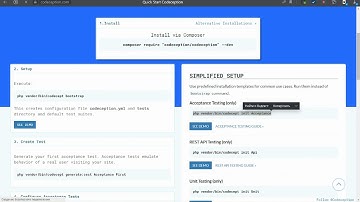 Видео 4 Установка Codeception