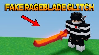 Scare Enemy with *FAKE RAGEBLADE* - Roblox Bedwars!