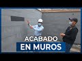 ACABADO EN MUROS CON MICROCEMENTO | MUROS CON RELIEVE 2021