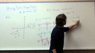 Free Math Lessons Point Slope Form Part 2