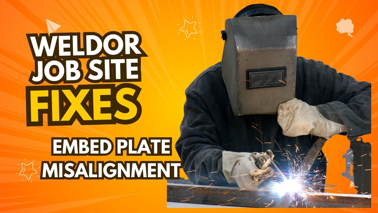 Когда закладные пластины не совпадают… Начинается настоящая работа сварщика.