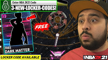 THIS NEW LOCKER CODE GOT ME A FREE DARK MATTER AND 3 NEW LOCKER CODES IN NBA 2K21 MYTEAM