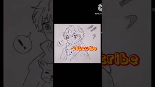 cute anime boy drawing holding cat #drawing#easydrawing