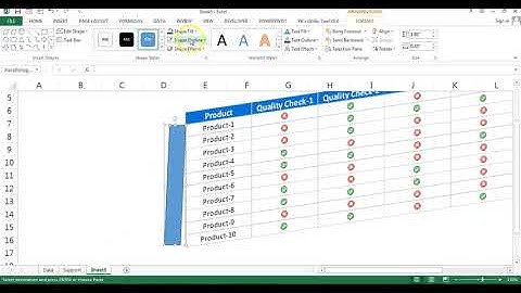 Info-graphics:  Data Driven 3D Table in Excel
