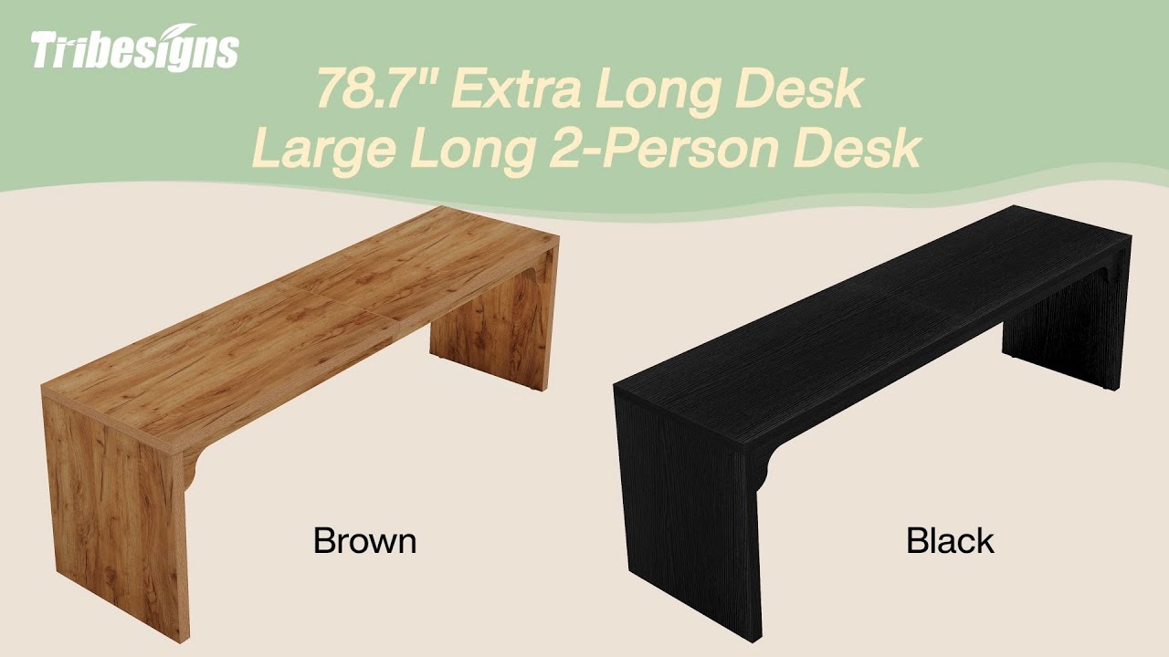 Tribesigns 78.7" Two-Person Desk - XK00644 