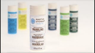 Learn To Use Martha Stewart Marbling Medium