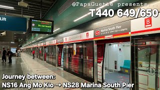 [Deployment Trip; Replaced T440] KSF C151B (649/650) from NS16 Ang Mo Kio to NS28 Marina South Pier