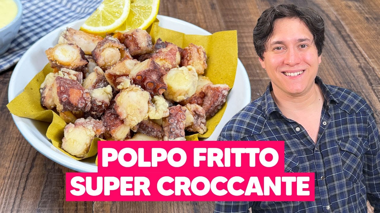 POLPO FRITTO: il SEGRETO per averlo bello CROCCANTE e non gommoso! ​🐙​