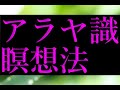 アラヤ識瞑想法　（瞑想の危険さも伝授）