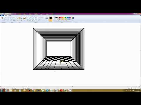 how to make illusion box in MS Paint