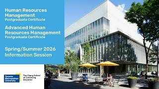 Human Resource Management AdvHRM - SS2026 Info Session