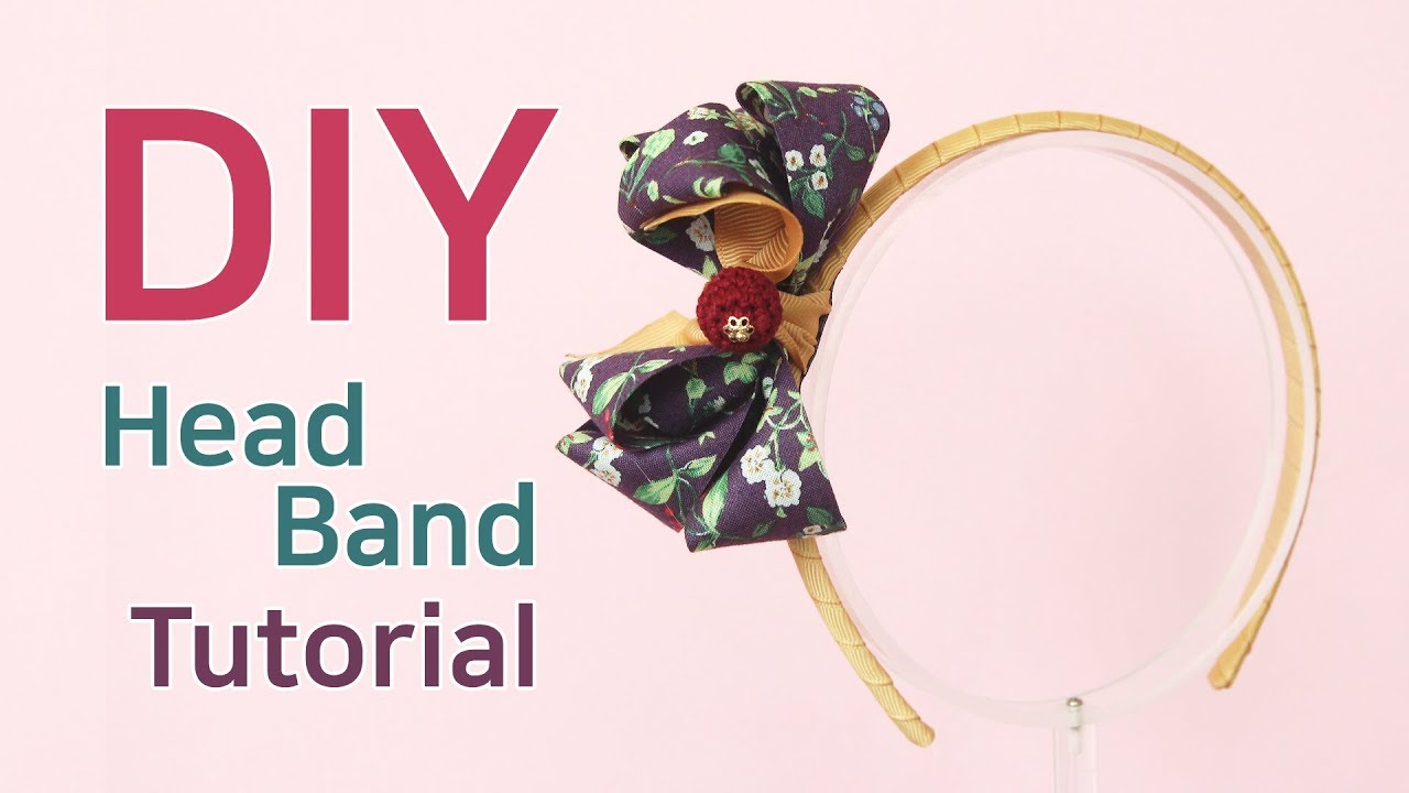 리본공예 DIY/How To Make A Headband/handmade headband/HairBow Tutorial/헤어밴드