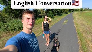 Native English Conversation -While Going for a Dog Walk