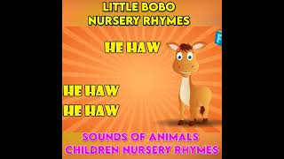 Sounds Of Animals _ Children Nursery Rhymes _ Little Bobo Kids Songs #Shorts