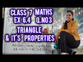Class 7 Ex -6.4 Sum no. 3 Maths triangle🔺 and its properties
