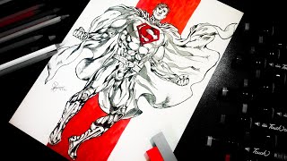 Drawing Superman - Timelapse