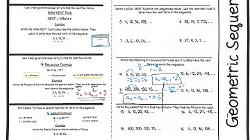 Geometric Sequences Part 2