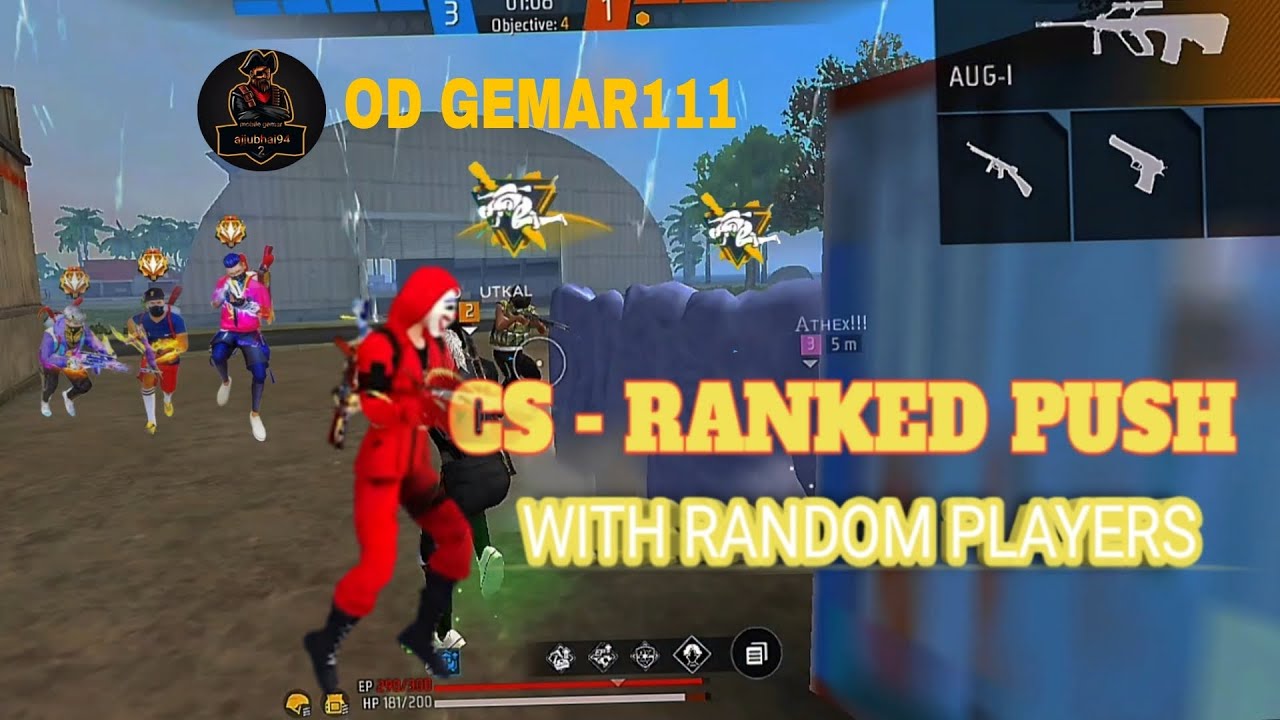free fire cs rank push with random players | How to push ca rank in free fire with random players