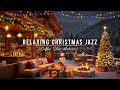 Crackling Fireplace &amp; Christmas Jazz Instrumental 🎄 Jazz Relaxing Music at Christmas Porch Ambience