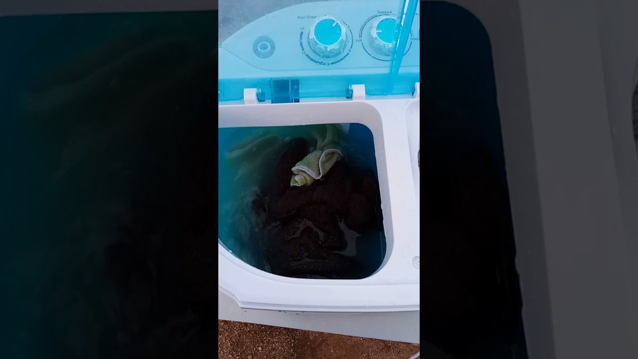 Nature's Generator Elite powers a Large Portable Washing Machine